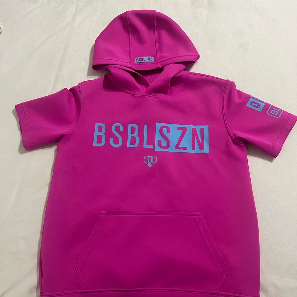 BSBLSZN Kids Vibrant Pink Hoodie